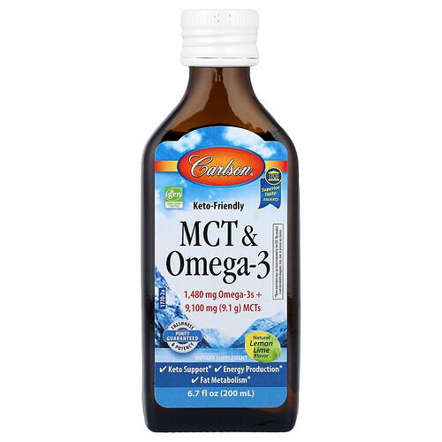 Carlson Mct Omega 3 Natural Lemon Lime 6 7 Fl Oz 200 Ml product image