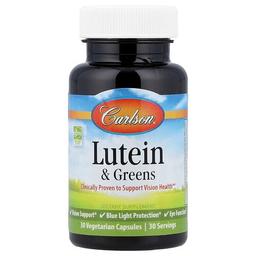 Carlson Lutein Greens 30 Vegetarian Capsules