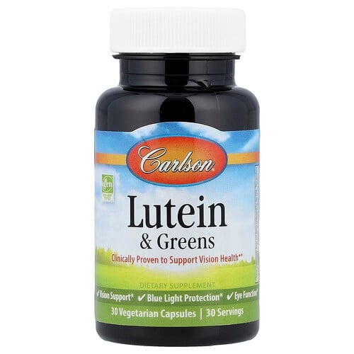 Carlson Lutein Greens 30 Vegetarian Capsules product image