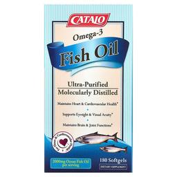 Catalo Omega 3 Fish Oil 180 Softgels 1 000 Mg Per Serving