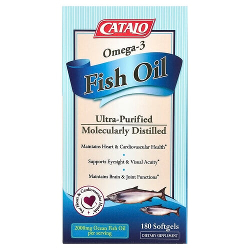 Catalo Omega 3 Fish Oil 180 Softgels 1 000 Mg Per Serving product image