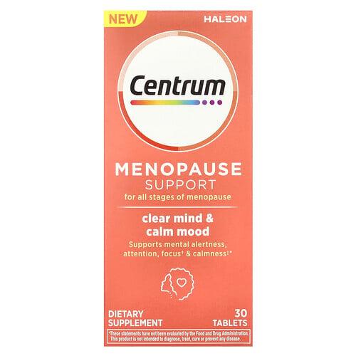 Centrum Menopause Support Clear Mind Calm Mood 30 Tablets product image