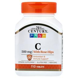 21st Century Vitamin C With Rose Hips 500 Mg 110 Tablets