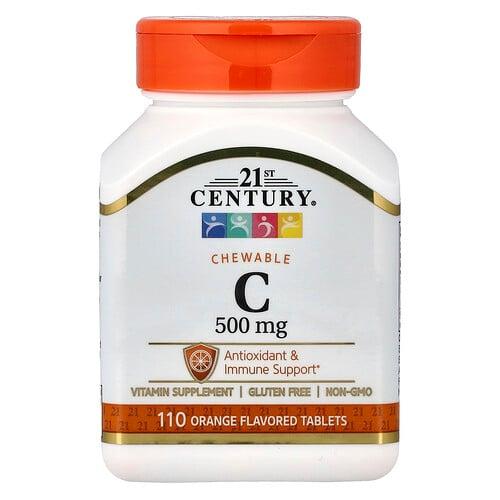 21st Century Chewable Vitamin C Orange 500 Mg 110 Tablets product image