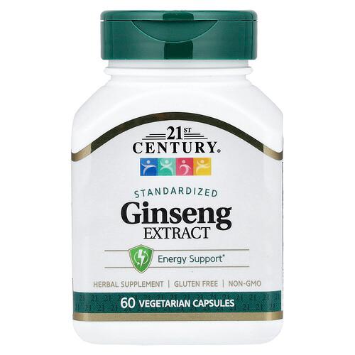 21st Century Ginseng Extract Standardized 60 Vegetarian Capsule 100 Mg Per Capsule product image