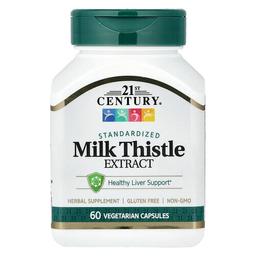 21st Century Milk Thistle Extract Standardized 60 Vegetarian Capsules