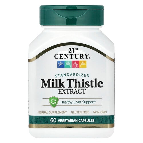 21st Century Milk Thistle Extract Standardized 60 Vegetarian Capsules product image