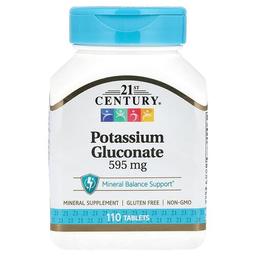 21st Century Potassium Gluconate 595 Mg 110 Tablets