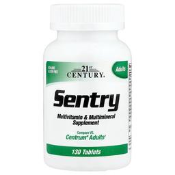 21st Century Sentry Adults Multivitamin Multimineral Supplement 130 Tablets