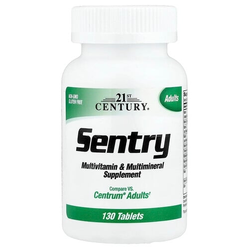 21st Century Sentry Adults Multivitamin Multimineral Supplement 130 Tablets product image