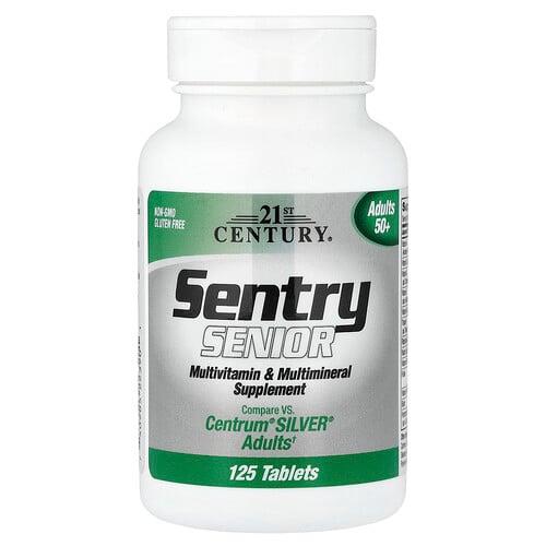 21st Century Sentry Senior Multivitamin Multimineral Supplement Adults 50 125 Tablets product image