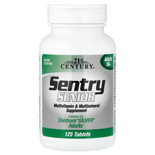21st Century Sentry Senior Multivitamin Multimineral Supplement Adults 50 125 Tablets product image