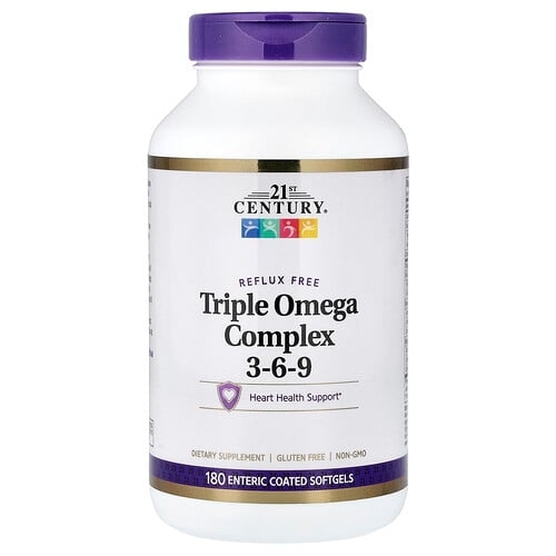 21st Century Triple Omega Complex 3 6 9 180 Enteric Coated Softgels product image