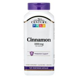 21st Century Cinnamon 120 Vegetarian Capsules 500 Mg Per Capsule