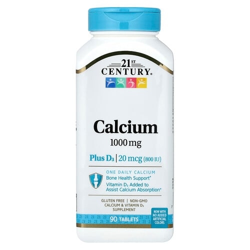 21st Century Calcium Plus D3 90 Tablets product image