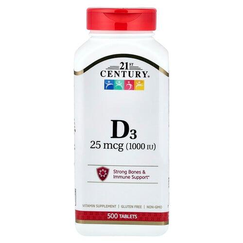 21st Century Vitamin D3 500 Tablets product image