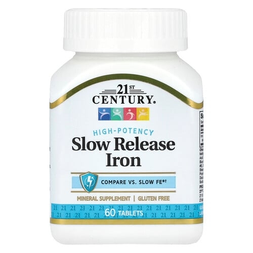 21st Century Slow Release Iron High Potency 45 Mg 60 Tablets product image