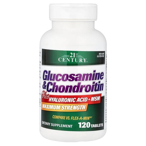21st Century Glucosamine Chondroitin Plus Hyaluronic Acid Msm 120 Tablets product image