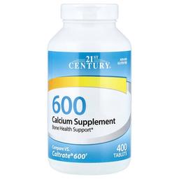 21st Century Calcium Supplement 600 400 Tablets 600 Mg Per Tablet