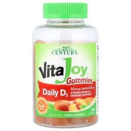 21st Century Vitajoy Daily D3 Gummies Peach 120 Gummies