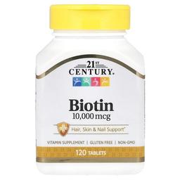21st Century Biotin 10 000 Mcg 120 Tablets