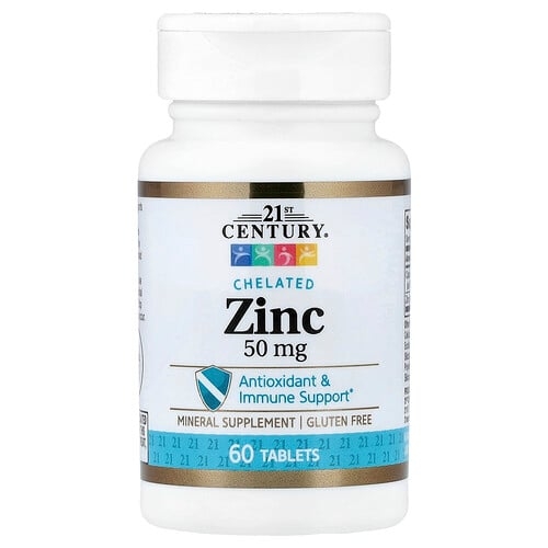 21st Century Chelated Zinc 50 Mg 60 Tablets product image