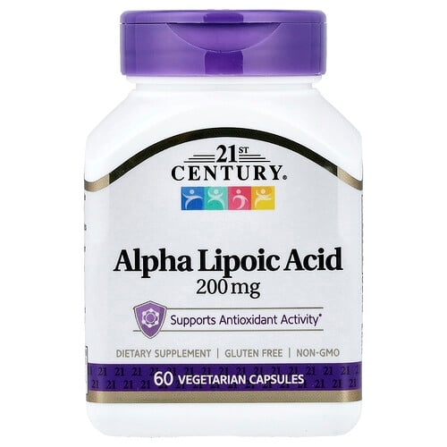 21st Century Alpha Lipoic Acid 200 Mg 60 Vegetarian Capsules product image