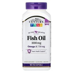 21st Century Fish Oil 1 000 Mg 90 Fish Softgels