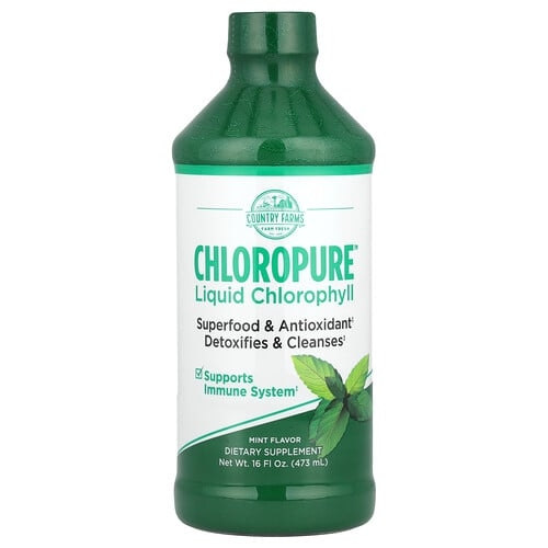 Country Farms Chloropure Liquid Chlorophyll Mint 16 Fl Oz 473 Ml product image
