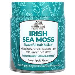 Country Farms Irish Sea Moss Gummies Green Apple 60 Gummies