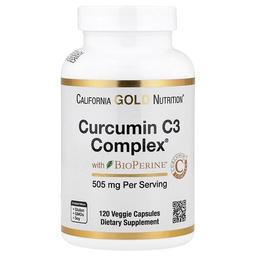 California Gold Nutrition Curcumin C3 Complex With Bioperine Black Pepper Extract Turmeric Curcumin Complex Enhanced Bioavailablity 120 Veggie Capsules