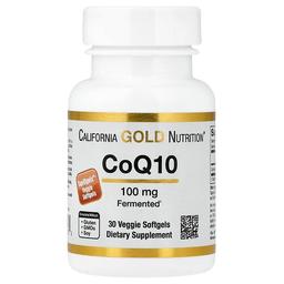 California Gold Nutrition Coq10 100 Mg 30 Veggie Softgels