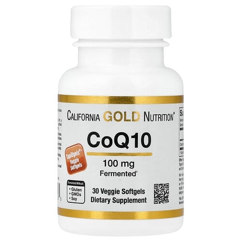 California Gold Nutrition Coq10 100 Mg 30 Veggie Softgels product image