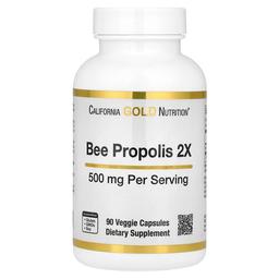 California Gold Nutrition Bee Propolis 2x Concentrated Extract 500 Mg 90 Veggie Caps