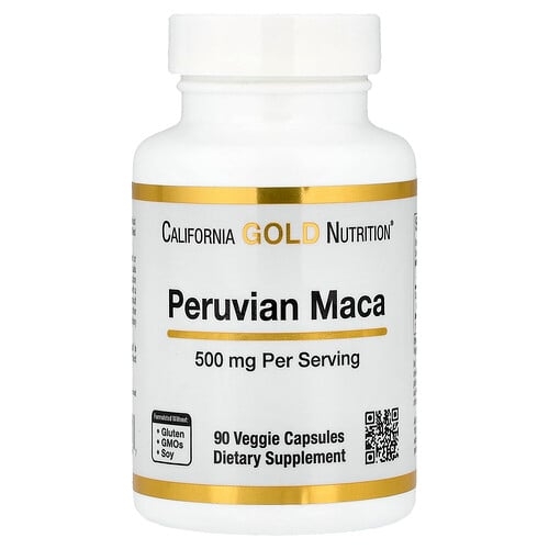 California Gold Nutrition Peruvian Maca 500 Mg 90 Veggie Capsules product image