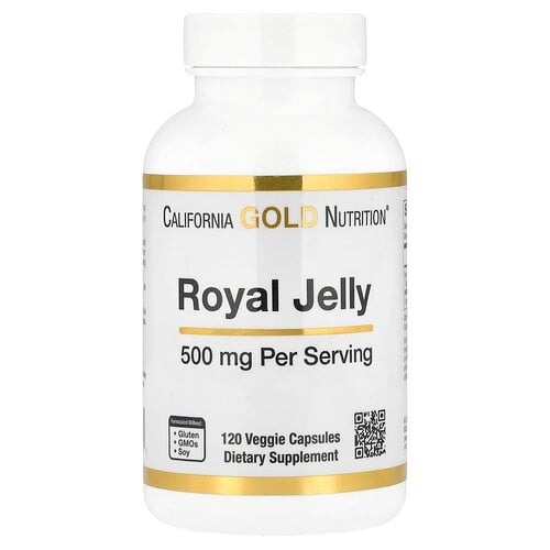 California Gold Nutrition Royal Jelly 500 Mg 120 Veggie Capsules product image