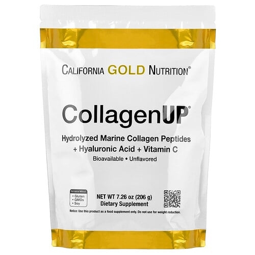 California Gold Nutrition Collagenup Hydrolyzed Marine Collagen Peptides With Hyaluronic Acid And Vitamin C Unflavored 7 26 Oz 206 G product image