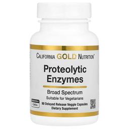 California Gold Nutrition Proteolytic Enzymes With Fruit Derived Enzyme Blend Rutin Pancreatin Alternative Blend And Serratiopeptidase 90 Delayed Release Veggie Capsules