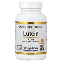 California Gold Nutrition Lutein With Zeaxanthin From Marigold Extract 120 Veggie Softgels