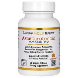 California Gold Nutrition Astacarotenoid Complex With Lutein Lycopene Astaxanthin And Vitamin A 30 Veggie Softgels