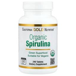 California Gold Nutrition Organic Spirulina 240 Tablets 500 Mg Per Tablet