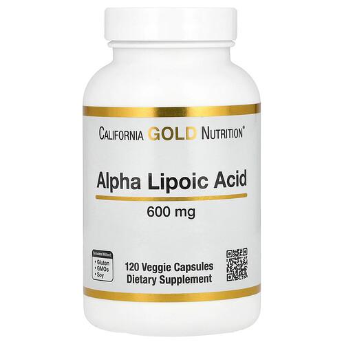 캘리포니아 골드 뉴트리션 California Gold Nutrition, 알파리포산, 600mg, 베지 캡슐 120정 product image