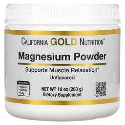 California Gold Nutrition Magnesium Powder Beverage Unflavored 10 Oz 283 G