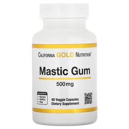 California Gold Nutrition Mastic Gum 500 Mg 60 Veggie Capsules