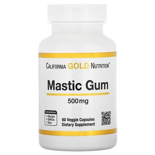 California Gold Nutrition Mastic Gum 500 Mg 60 Veggie Capsules product image