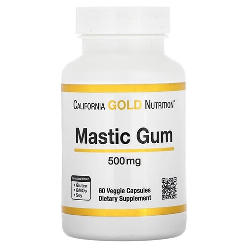 California Gold Nutrition Mastic Gum 500 Mg 60 Veggie Capsules product image