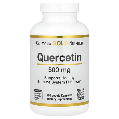 California Gold Nutrition Quercetin 500 Mg 180 Veggie Capsules product image