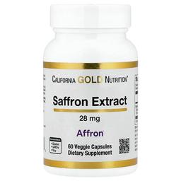 California Gold Nutrition Saffron Extract With Affron 28 Mg 60 Veggie Capsules