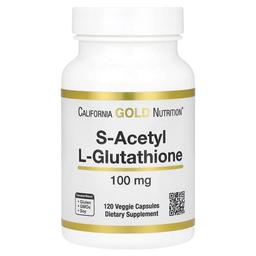 California Gold Nutrition S Acetyl L Glutathione 100 Mg 120 Veggie Capsules