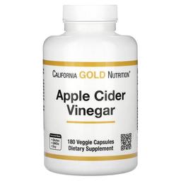 California Gold Nutrition Apple Cider Vinegar 180 Veggie Capsules 450 Mg Per Capsule
